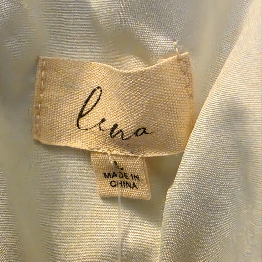 LENA White Ruffled Romper - Picture 6 of 7